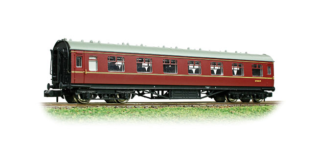 Farish N 374842A Stanier Vestibule Second BR Maroon