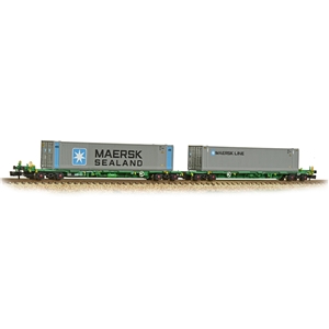 Farish N 377369 Intermodal Bogie Wagons Maersk/Sealand