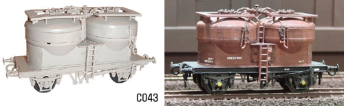 Dapol OO C043 Twin Silo Wagon