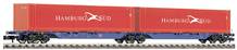Fleischmann N 825301 Hamburg Sud Container Wagon