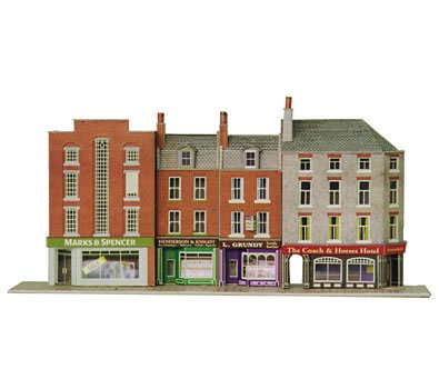 Metcalfe N PN105 Low Relief High Street Shops