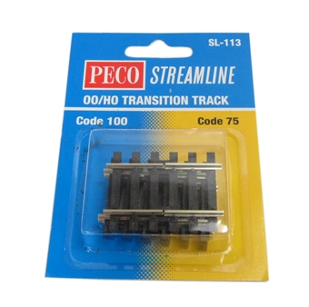 Peco OO SL113 Transition Track Code 100/75