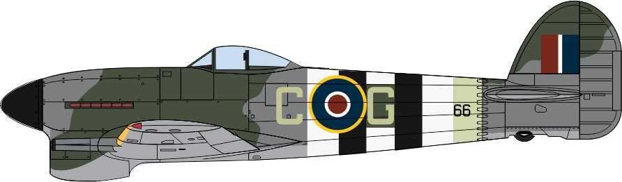 Oxford Diecast AC100 1/72nd Hawker Typhoon