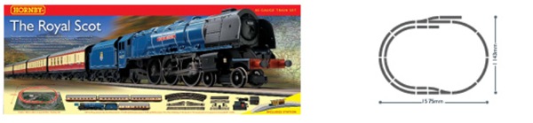 Hornby OO R1094 The Royal Scot Train Set