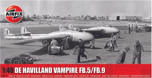 Airfix A06108 1/48th De Havilland Vampire FB.5/FB.9