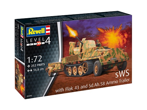 Revell 03293 1/72nd sWS with Flak 43 and ammo Trailer