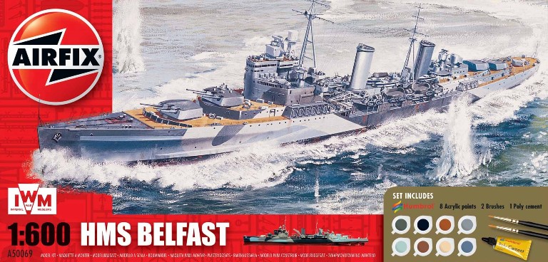 Airfix A50069 1/600 HMS Belfast Gift Set