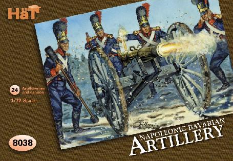 HaT 1:72 8038 Napoleonic Bavarian Artillery