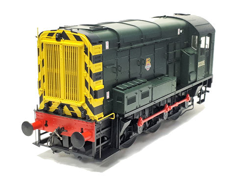 Dapol O 7D008008 Class 08 Diesel Shunter BR Green with Wasp Strips