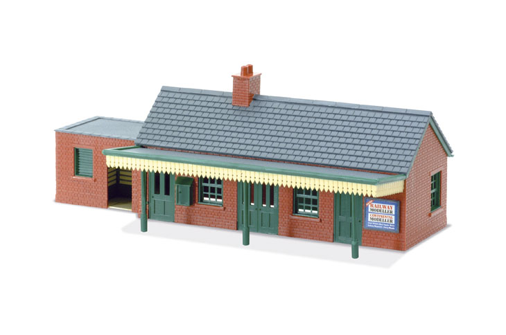 Peco OO LK12 Country Station Building brick type
