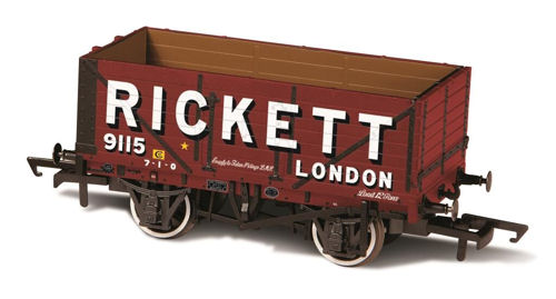 Oxford Rail OO OR76MW7022 7 Plank Wagon Rickett