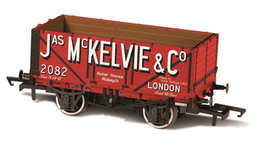 Oxford Rail OO OR76MW7026 7 Plank Mineral Wagon 'Jas. McKelvie'