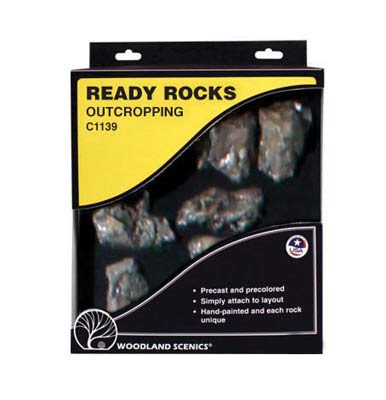 Woodland Scenics WC1139 Ready Rocks \'Outcroppings\'
