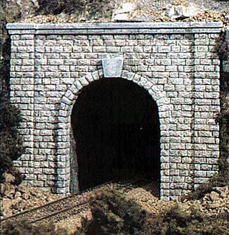 Woodland Scenics WC1153 'N' Tunnel Portals Cut stone x 2 Single track