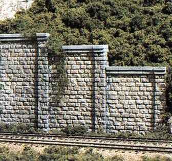 Woodland Scenics WC1159 'N' Retaining Walls Cut Stone 6 Sections