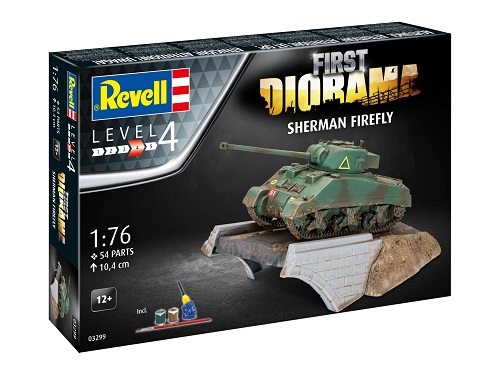 Revell 03299 1/76th Sherman Firefly on Bridge Base