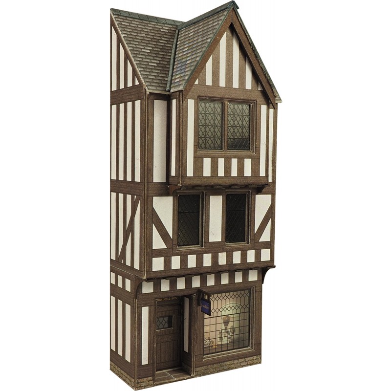 Metcalfe OO PO421 Low Relief Half Timbered Shop Front